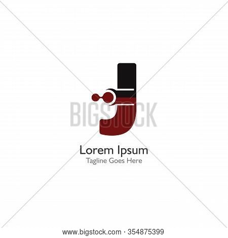 Letter J With Antom Creative Logo Or Symbol Template Design