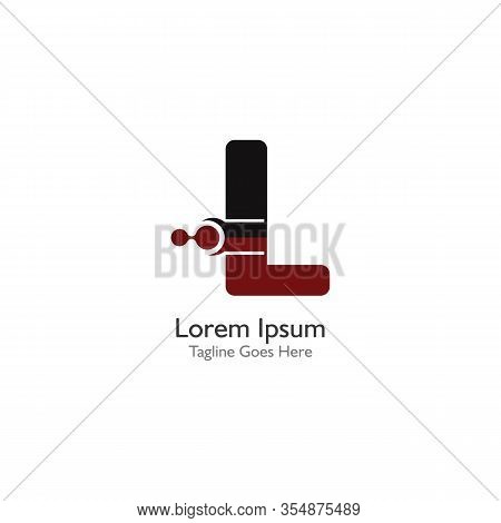 Letter L With Antom Creative Logo Or Symbol Template Design