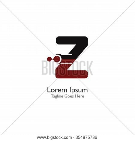 Letter Z With Antom Creative Logo Or Symbol Template Design