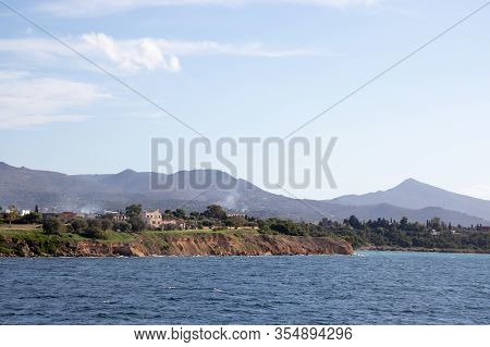 The Harbour At Aegina Town On The Greek Island Of Aegina