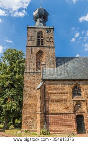 Onion Dome Tower Of The Church In Dwingeloo, Netherlands
