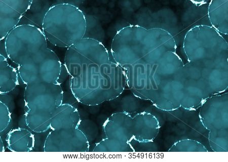 Nice Artistic Light Blue A Lot Biological Monadiforms Computer Graphic Texture Background Illustrati