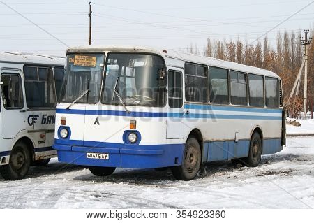 Sterlitamak, Russia - March 23, 2008: Soviet Urban Bus Laz 695n Lvov In The City Street.