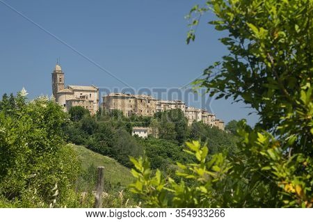 Petritoli, Fermo, Marches, Italy: View Of The Historic Village