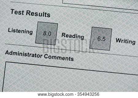 Results Of English Test