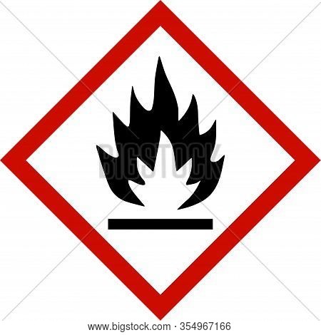 Fire Hazard Sign Isolated On Transparent Background