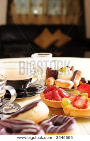 Fresh Coffee And Cake