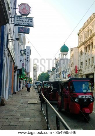 Tourist Attraction Colombo Tower Clock Lighthouse. Colombo / Sri Lanka - 02.08.2018