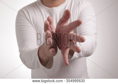 Happy Young Man Clapping Hands