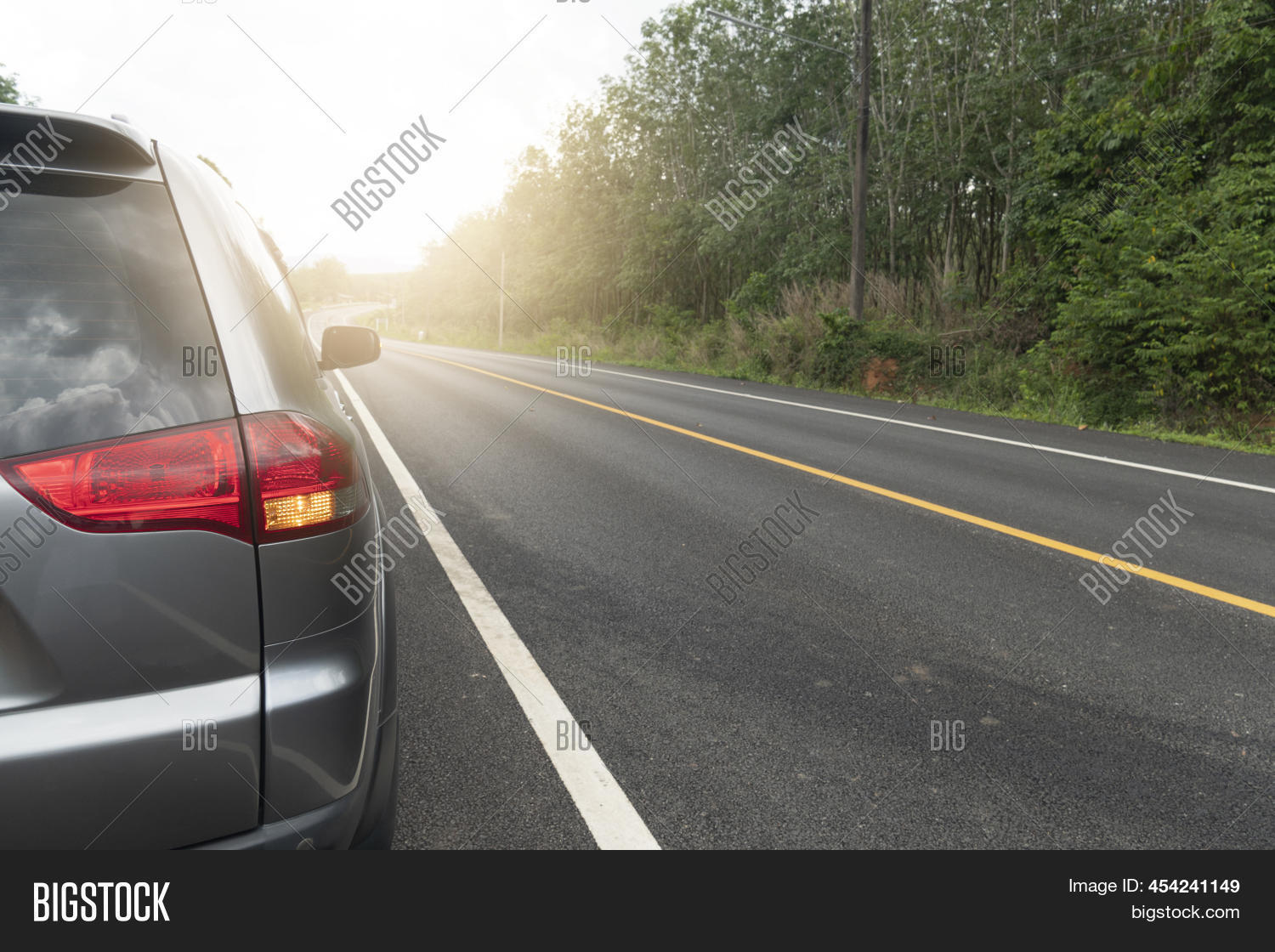 Car Running On Asphalt Image & Photo (Free Trial) Bigstock