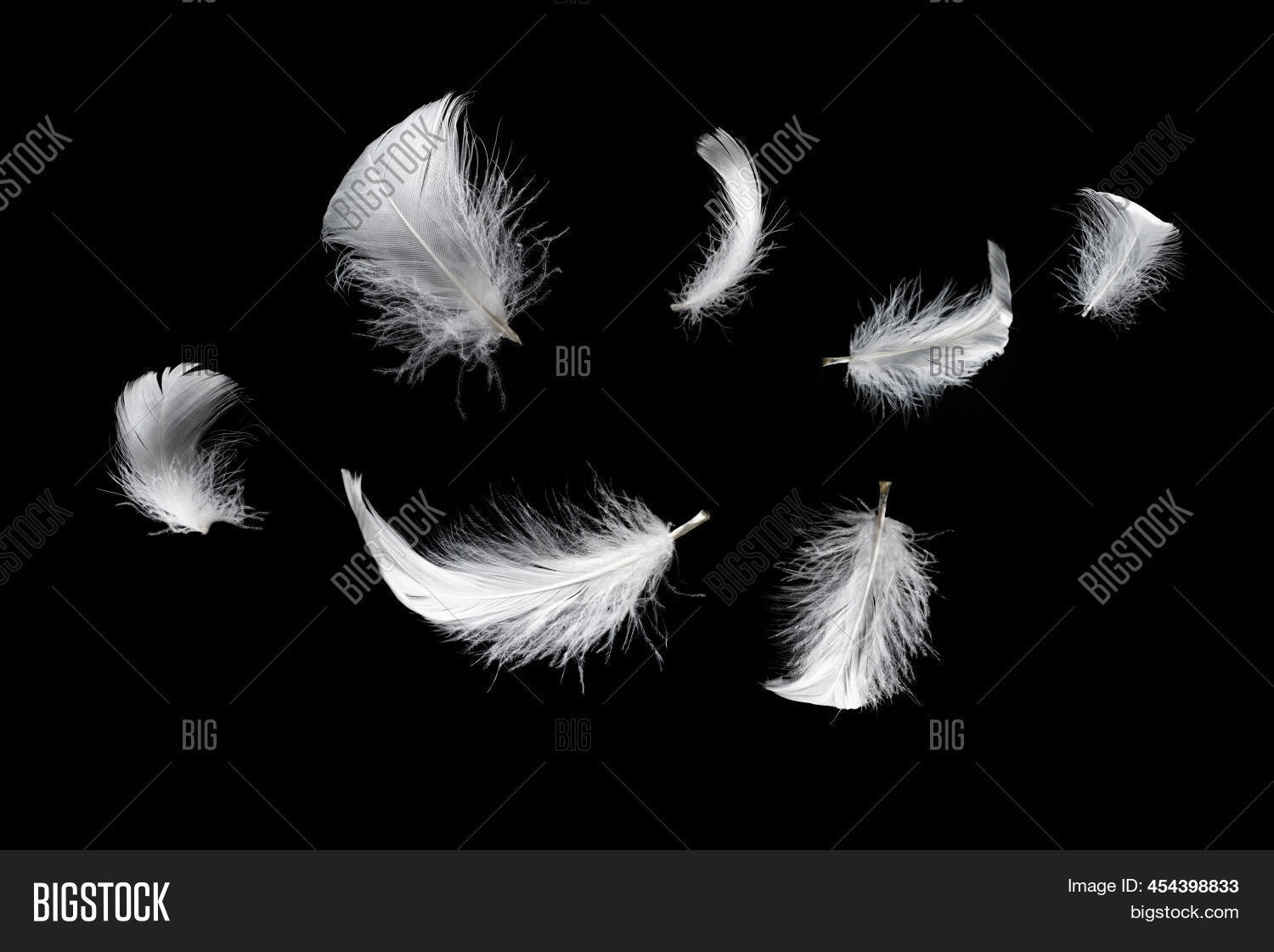 White Floating Feather Image & Photo (Free Trial) Bigstock