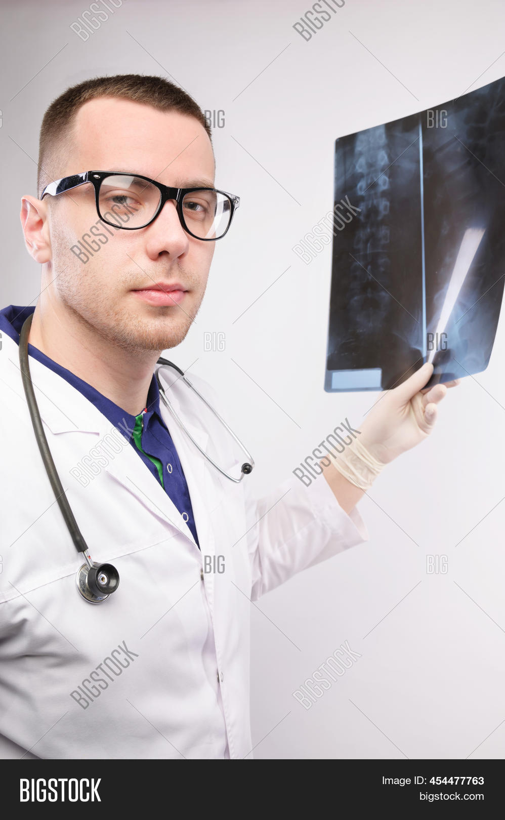 Surgeon Examines Xray Image & Photo (Free Trial) Bigstock