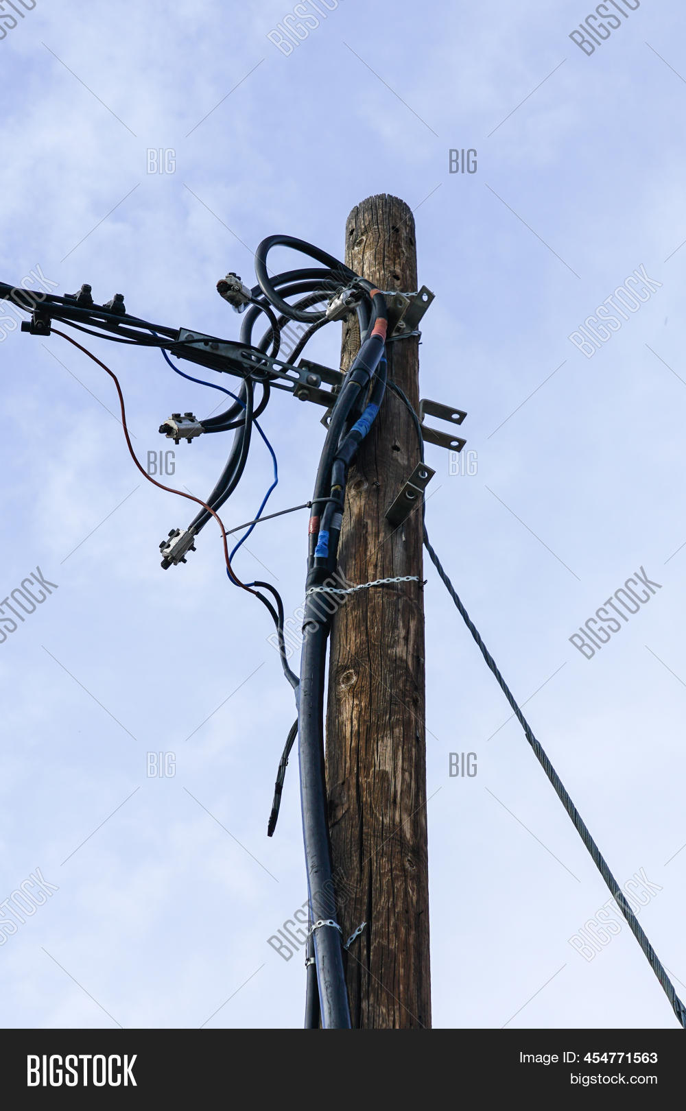 Wooden Electric Pole Image & Photo (Free Trial) Bigstock