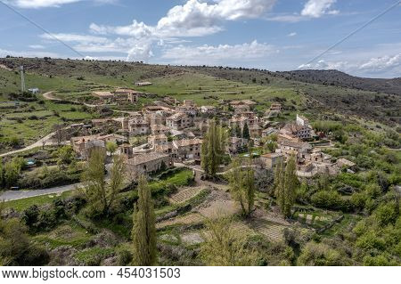 General View Of Carabias, A District Belonging To The Municipality Of Siguenza, In The Province Of G