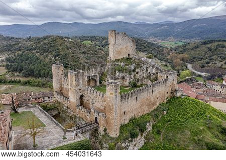 Castle Of The City Of Frias Burgos, Spain In Europe