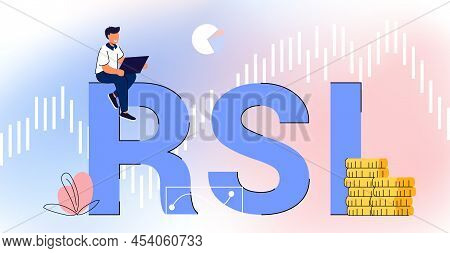 Rsi Relative Strength Index Acronym Business Concept Vector Illustration Indicator Technical Analysi