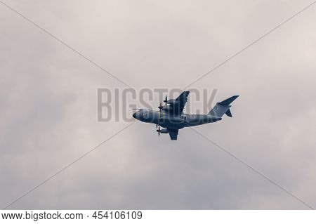 Calvi, Corsica, France - 4th May 2022. A French Air Force Airbus 400, F-rbaj, Flies Low During Exerc