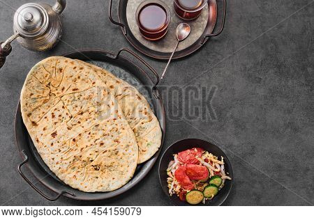 Caucasian Flatbread With Greens 