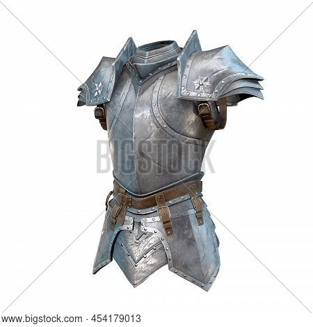 Isolated Medieval Suit Of Armour 3d Illustration