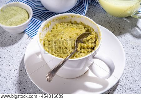 Matcha Mugcake In Cup