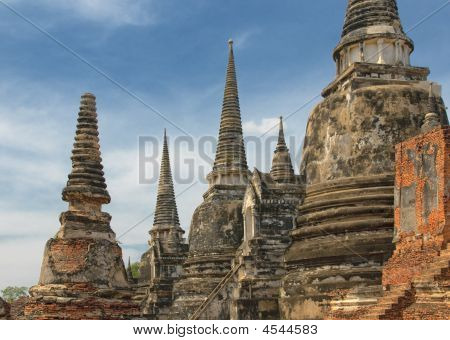 Stupas des Wat Si Sanphet, Ayutthaya, thailand