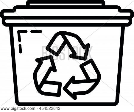 Eco Friendly Alternative Energy Source And Waste Recycling Icon, Concept Green Eco Earth Black Simpl
