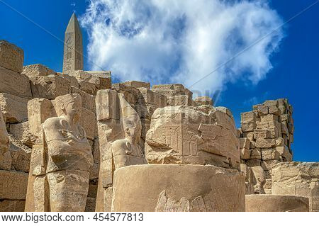 Aspects From The Karnak Temple Complex, A Mix Of Ancient Egyptian Temples And Pylons Near Luxor, Egy