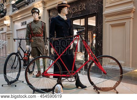 April 20, 2022, Moscow, Russia. English Bicycle Of The Early 20th Century Dursley Pedersen Sport