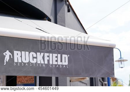 Bordeaux , Aquitaine  France - 05 08 2022 : Ruckfield Sebastien Chabal Logo Text And Brand Shop Sign