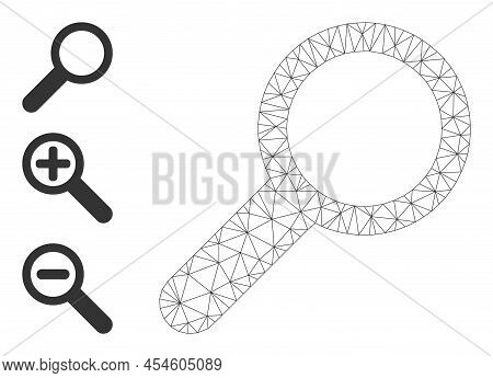 Web Carcass Find Vector Icon, And Original Icons. Flat 2d Carcass Created From Find Pictogram. Abstr