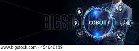 Industrial Automation Technology Concept. Collaborative Robot, Cobot