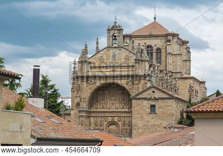 View Of The Majestic Monastery Convent Of San Esteban Of Gothic And Plateresque Style Of The Vxi Cen