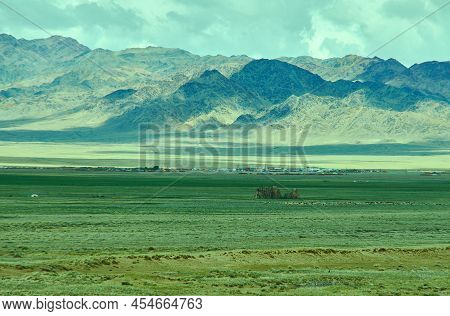 Mountain Plateau In The Area Zavkhan River