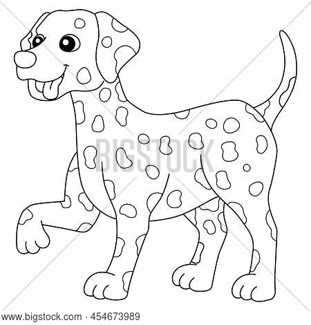 A Cute And Funny Coloring Page Of A Dalmatian. Provides Hours Of Coloring Fun For Children. To Color