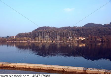 Lake Called Fimon In The Arcugnano Town Near Vicenza City In Italy In Europe