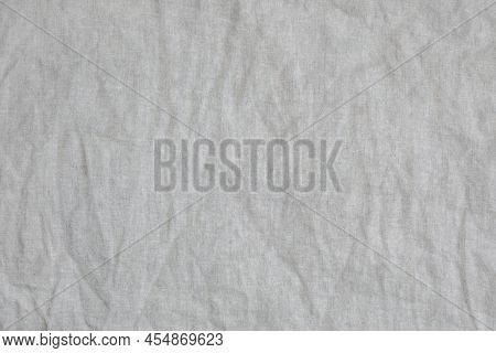 Wrinkled Natural Color Linen Fabric Texture For Backdrop
