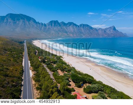 Kogelbay Beach Western Cape South Africa, Kogelbay Rugged Coast Line With Spectacular Mountains. Gar