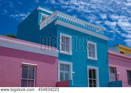 Bo Kaap Township In Cape Town, Colorful House In Cape Town South Africa. Bo Kaap