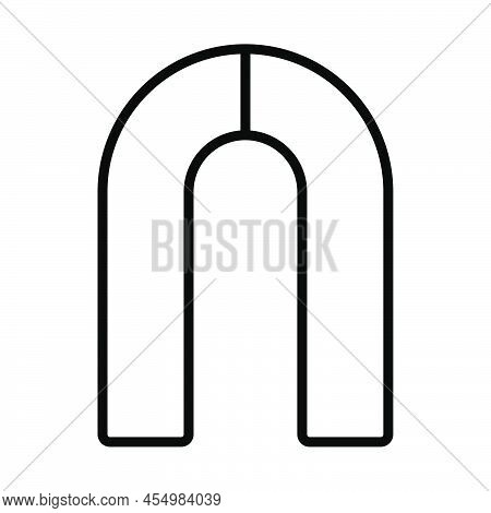 Magnet Icon. Bold Outline Design With Editable Stroke Width. Vector Illustration.