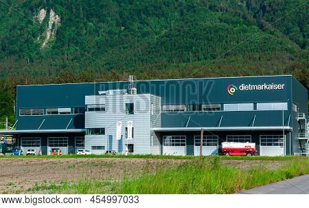 Schaanwald, Liechtenstein - May 20, 2022: Dietmar Kaiser Ag Is A Competence Center For Tank, Environ