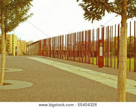 Retro Looking Berlin Wall