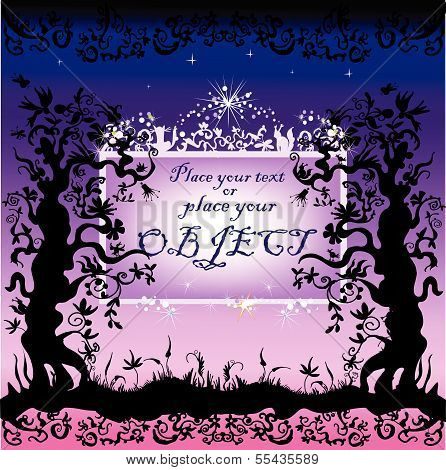 Abstract fairy forest