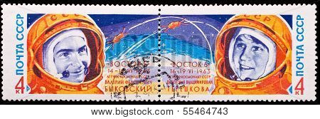 Ussr Stamp, Bykovsky And Tereshkova