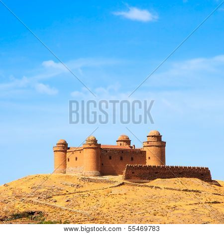 Castle On Hill, Castillo De La Calahorra And Village, Granada, Andalusia, Spain