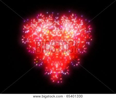 Sparkling heart