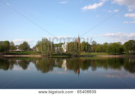 Lake Druskonis in Druskininkai, Lithuania