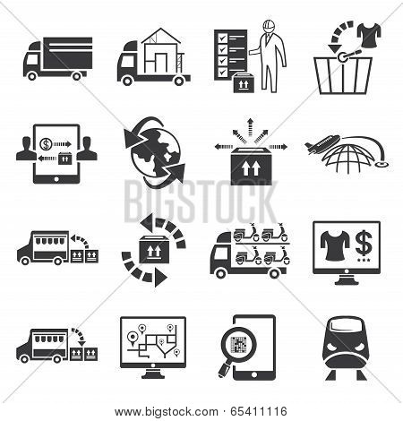 logistic and cargo icons