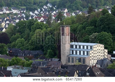 Church In Town Dillenburg, Germany