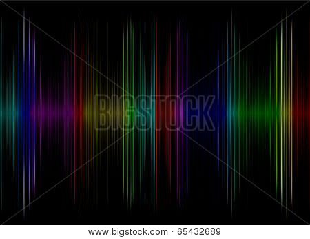 Multicolored Sound Equalizer Display As Abstract  Background.