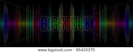 Abstract Multicolored Sound Equalizer Display.